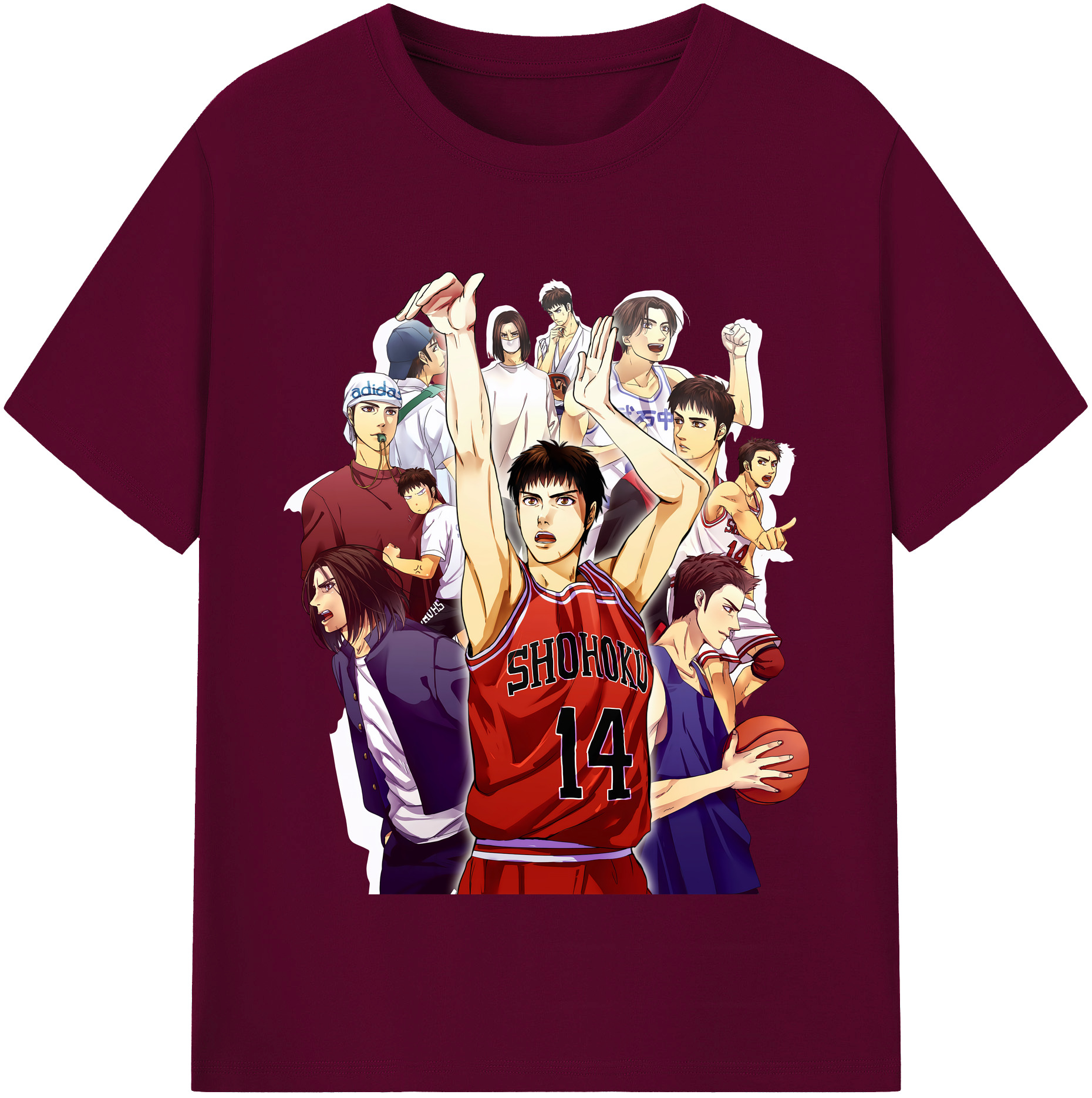 （画像用） SLAM DUNK／スラムダンク レディースカジュアルプリントTシャツ（綿100％）
